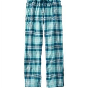L.L. Bean flannel pajama pants Size Large  deepwater blue